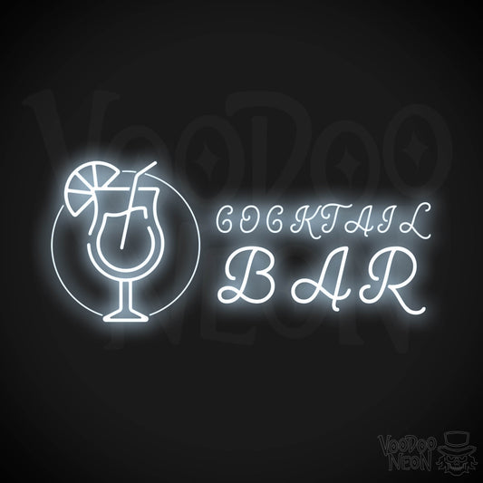 Cocktail Bar Neon Sign - Neon Cocktail Bar Sign - Neon Cocktail Sign - Color Cool White