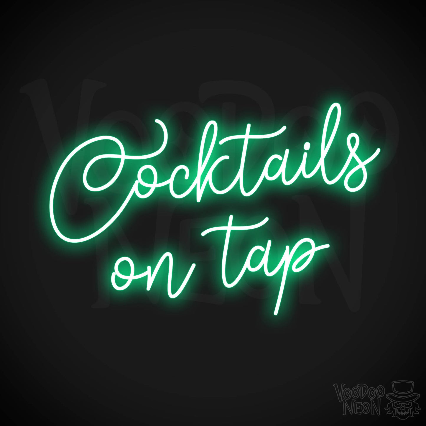 Cocktails On Tap LED Neon - Green