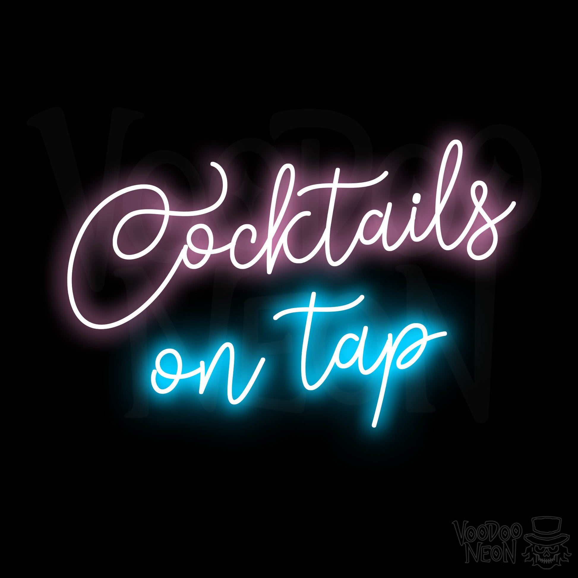 Cocktails On Tap LED Neon - Multi-Color