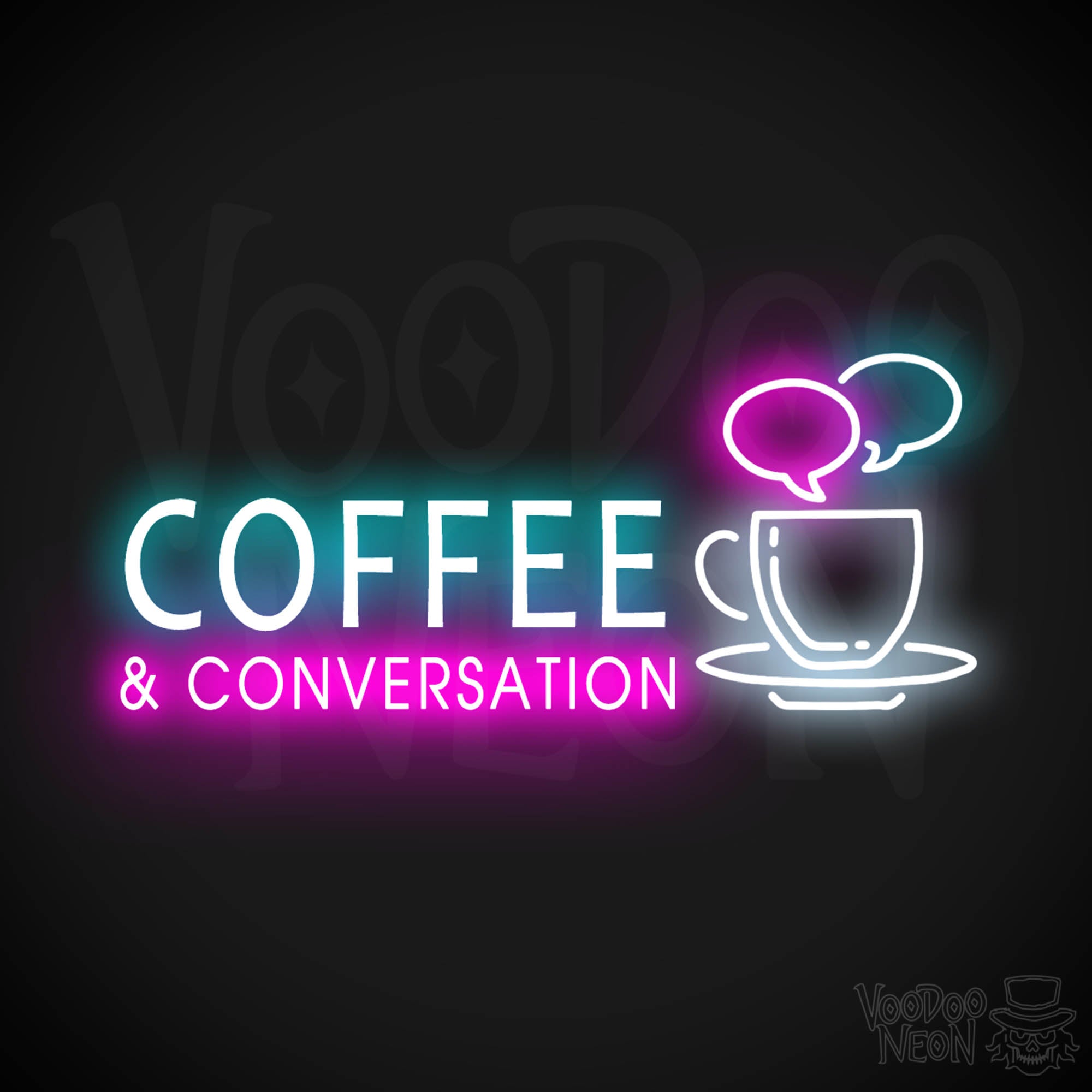 Coffee & Conversation Neon Sign