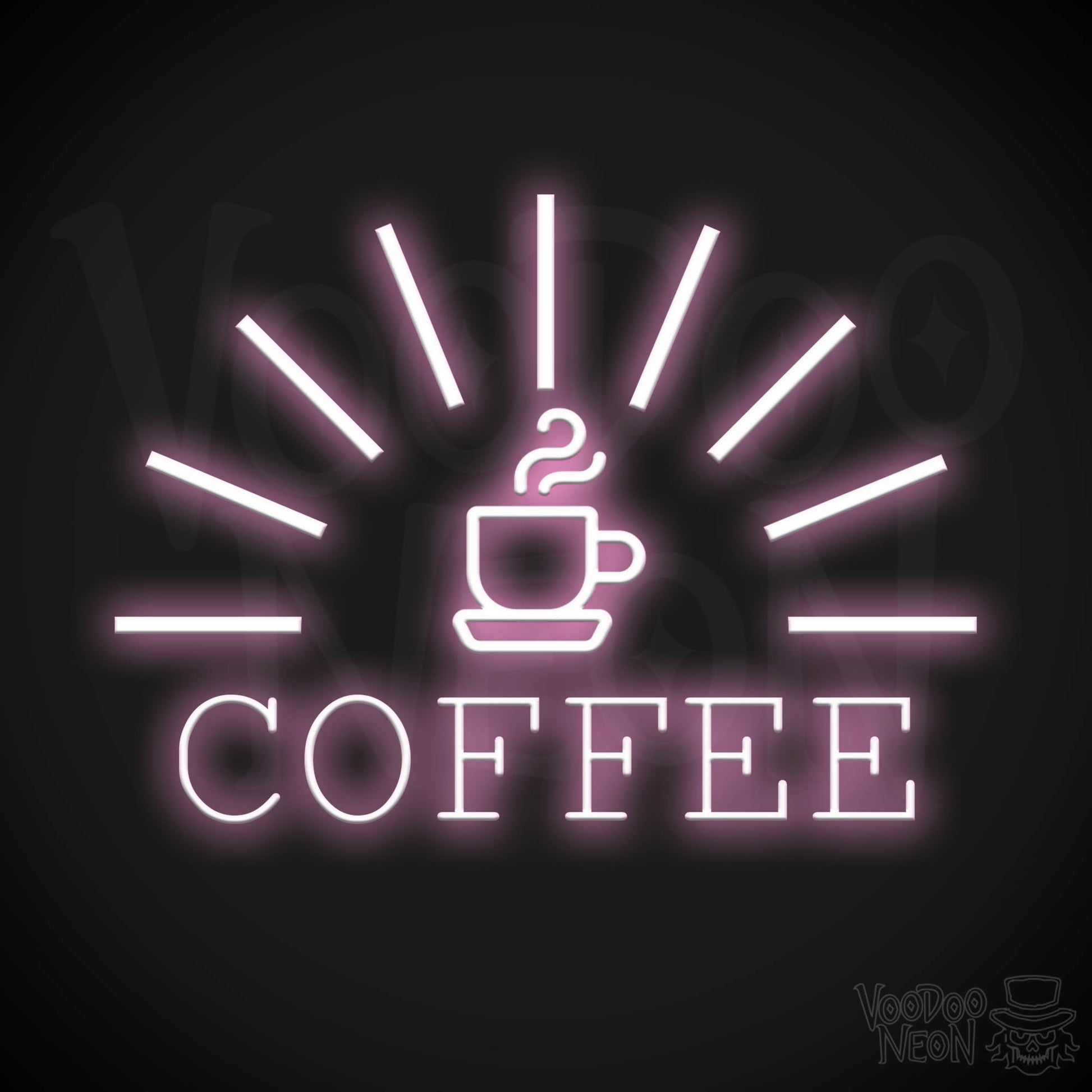 Coffee Neon Sign - Neon Coffee Sign - Cafe Sign - Coffee Shop Sign - Color Light Pink