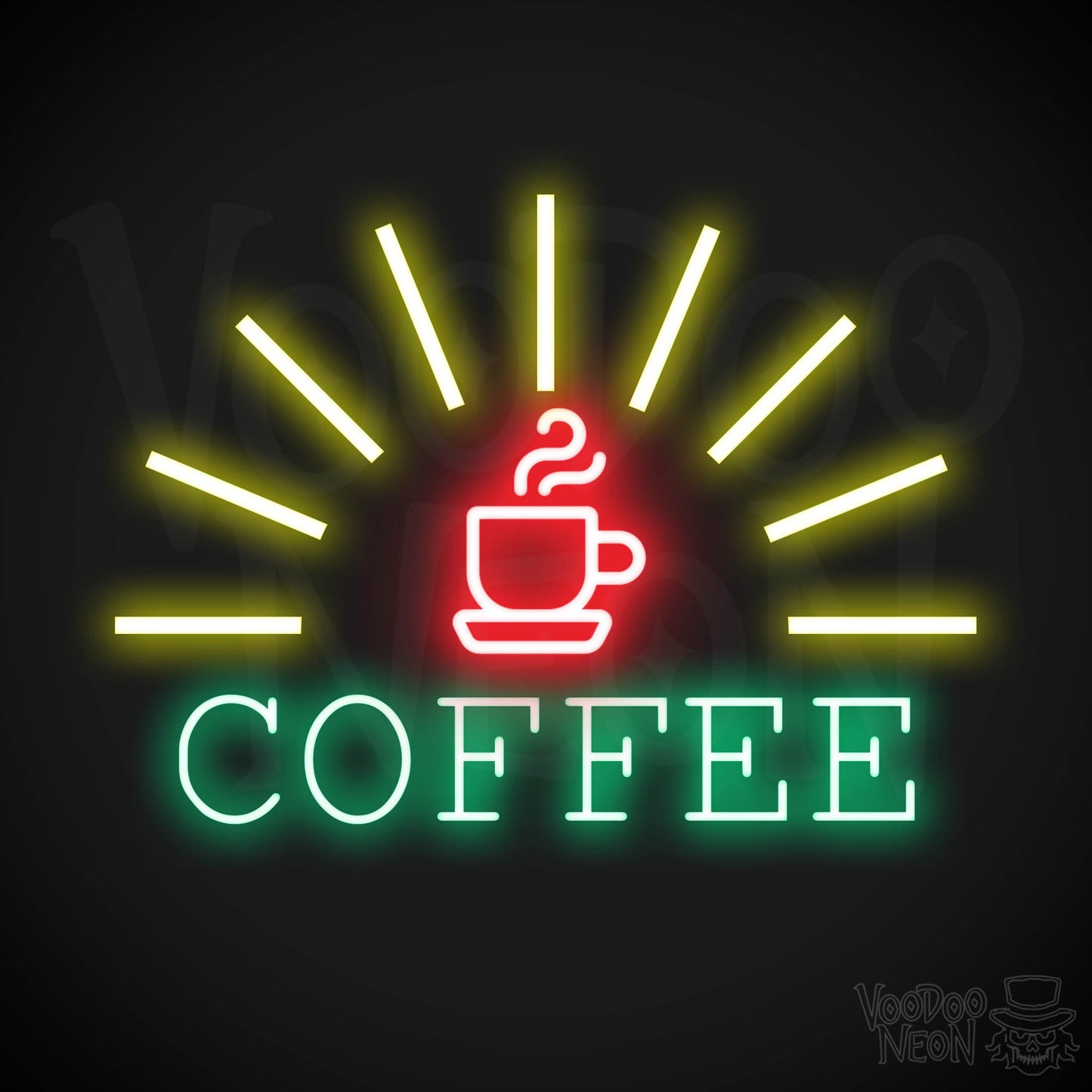 Coffee Neon Sign - Neon Coffee Sign - Cafe Sign - Coffee Shop Sign - Color Multi-Color