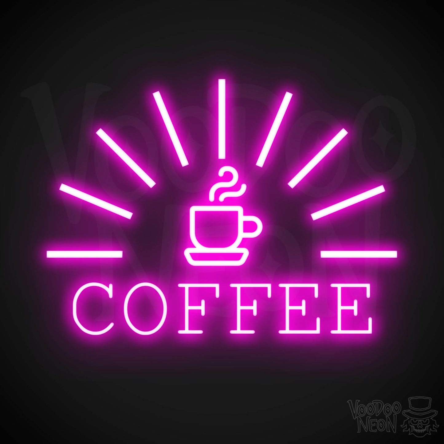 Coffee Neon Sign - Neon Coffee Sign - Cafe Sign - Coffee Shop Sign - Color Pink