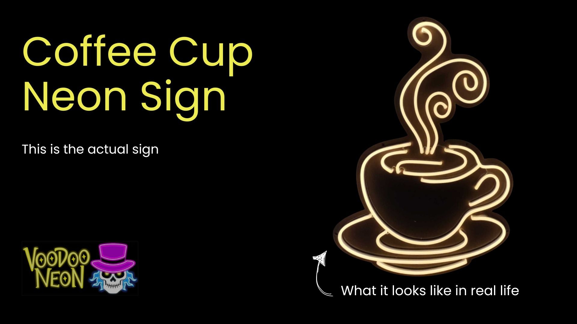 Coffee Cup - Actual Neon Sign