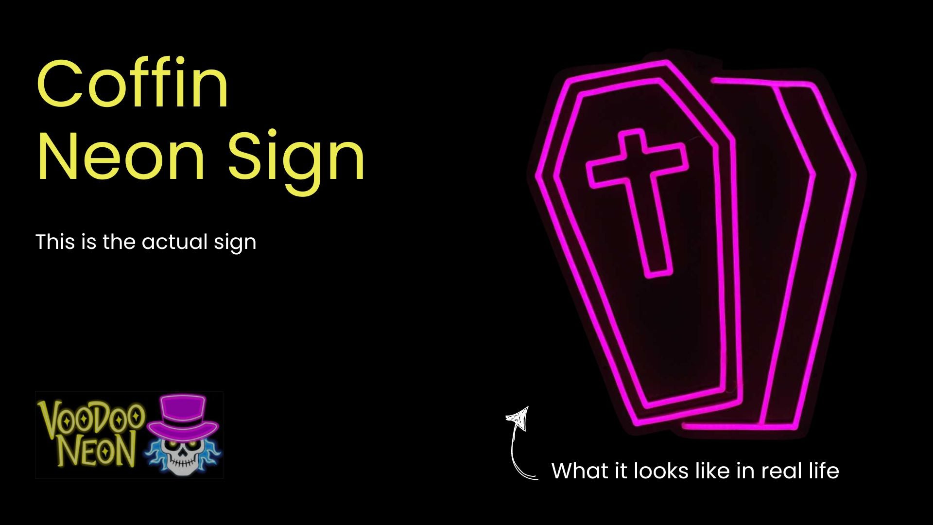 Coffin - Actual Neon Sign