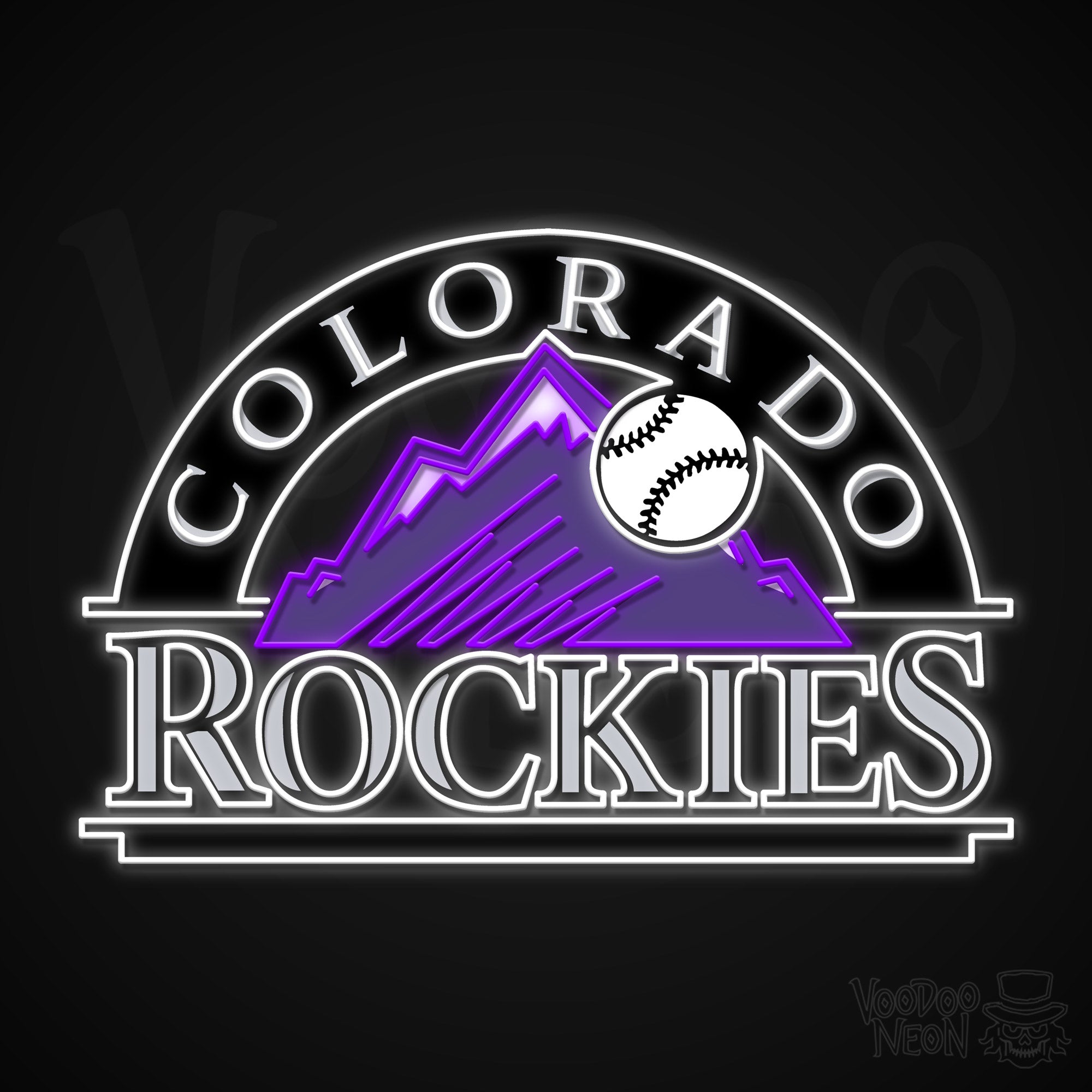 Colorado Rockies Neon Sign - Baseball Neon Sign