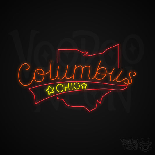Columbus, Ohio Neon Sign - Multi-Color