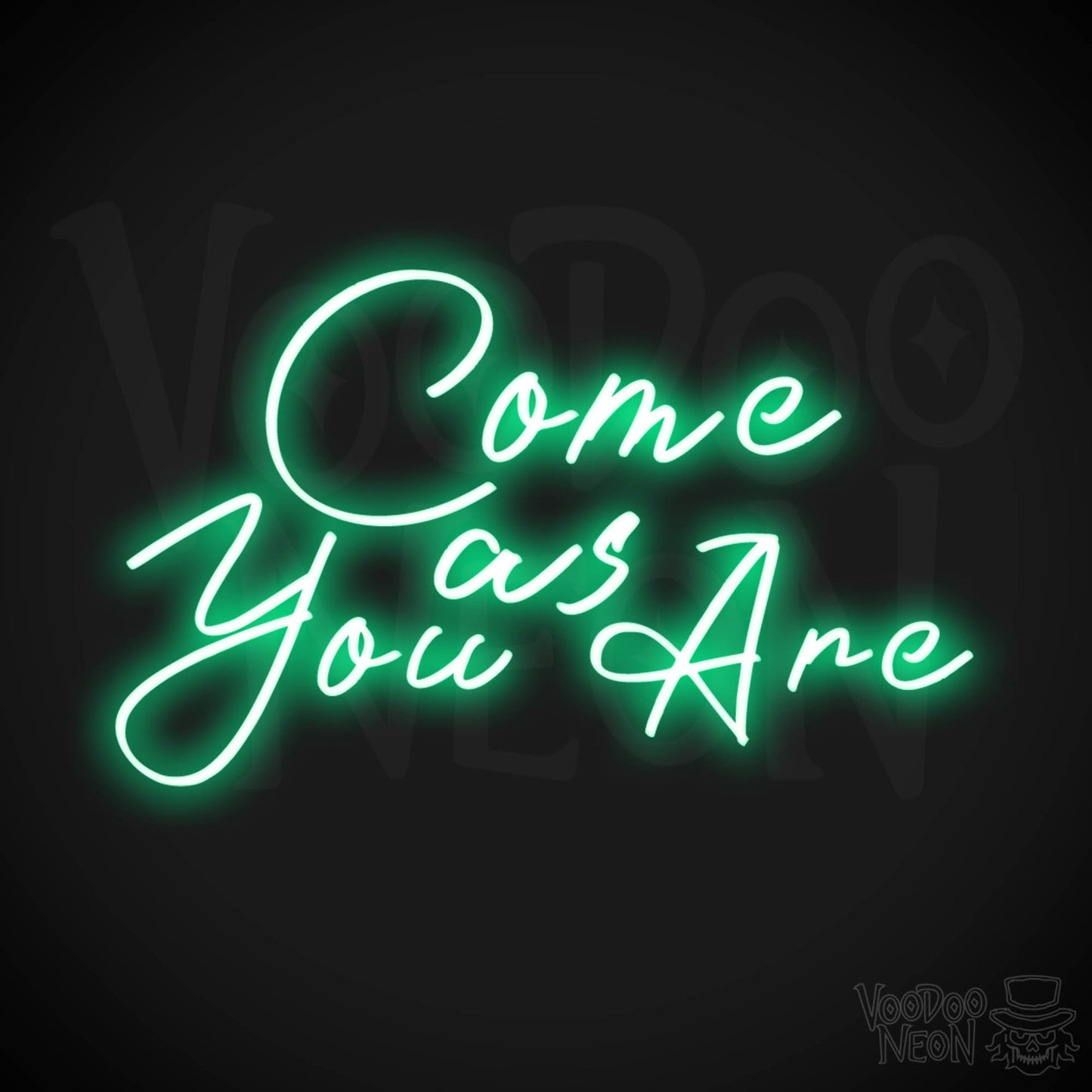 Come As You Are Neon Sign - Wall Art - Color Green