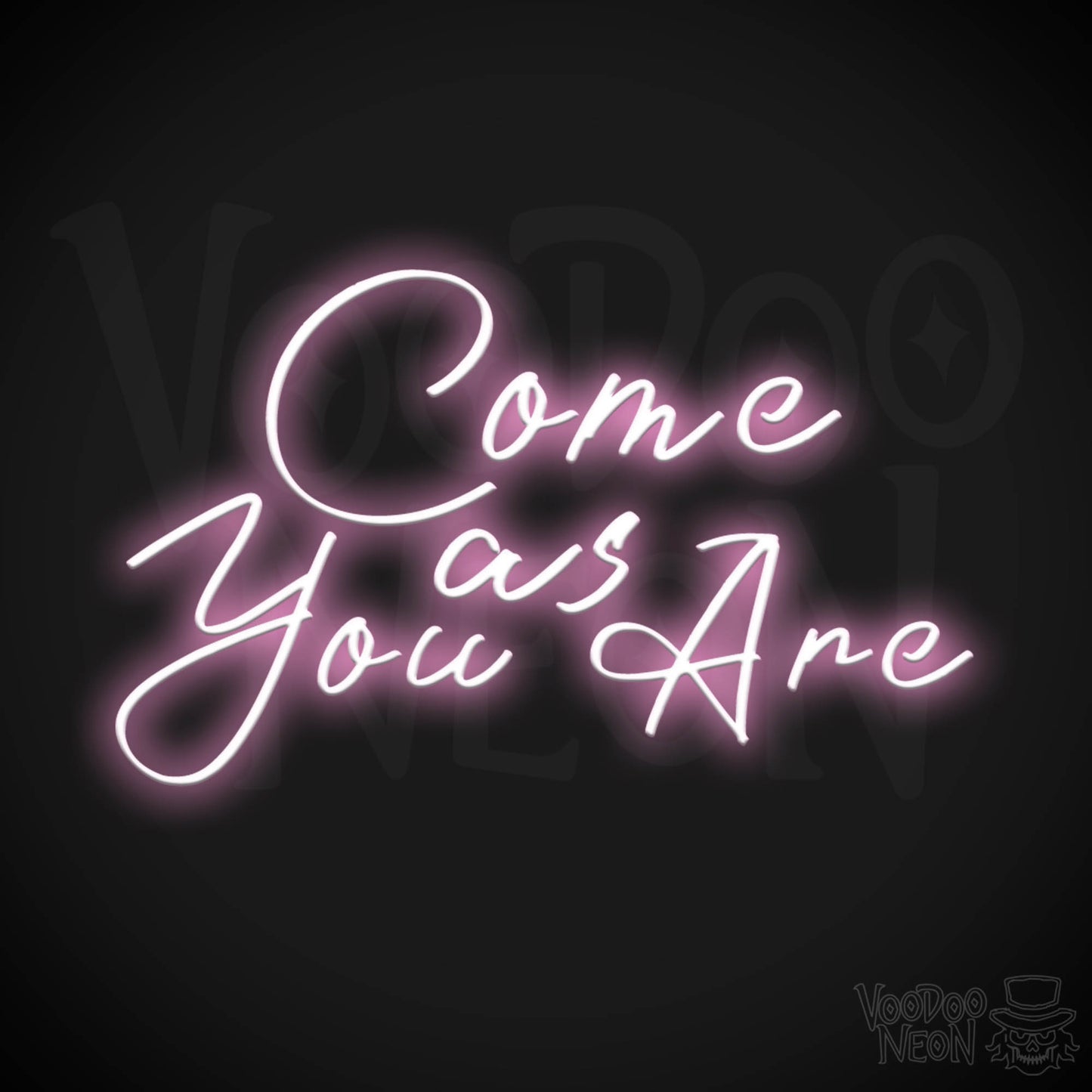 Come As You Are Neon Sign - Wall Art - Color Light Pink