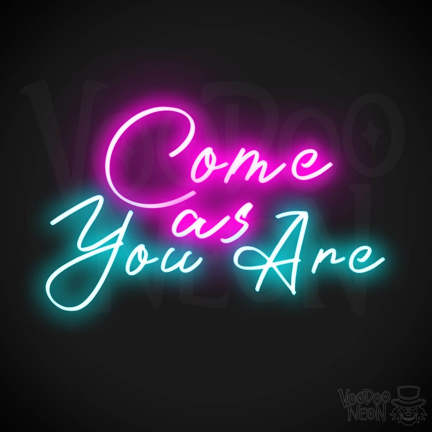 Come As You Are Neon Sign - Wall Art - Color Multi-Color