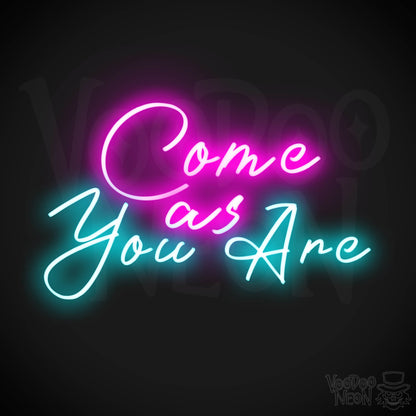 Come As You Are Neon Sign - Wall Art - Color Multi-Color