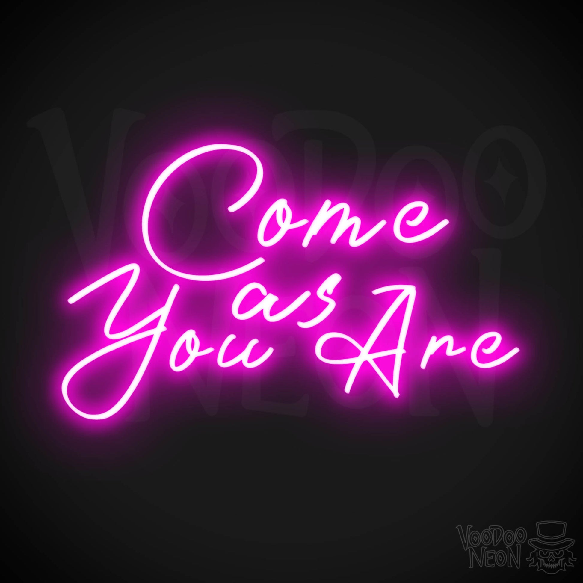Come As You Are Neon Sign - Wall Art - Color Pink