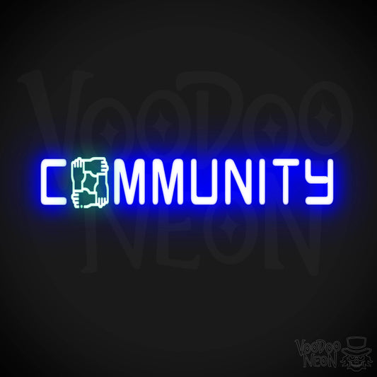 Community Neon Sign - Neon Community Sign - Color Multi-Color