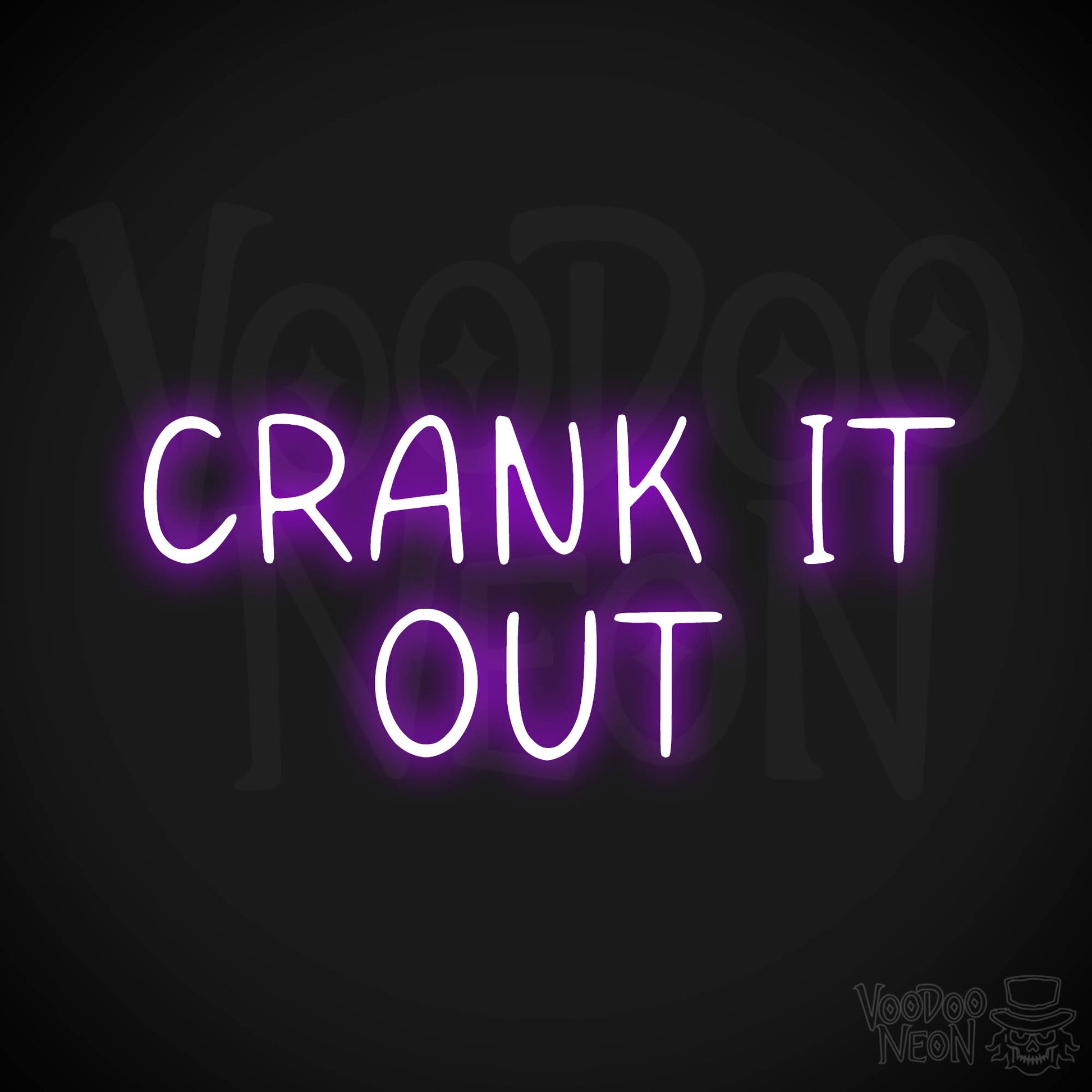 Crank It Out LED Neon - Purple