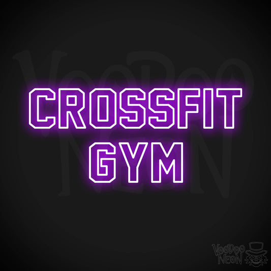 Crossfit Gym LED Neon - Purple
