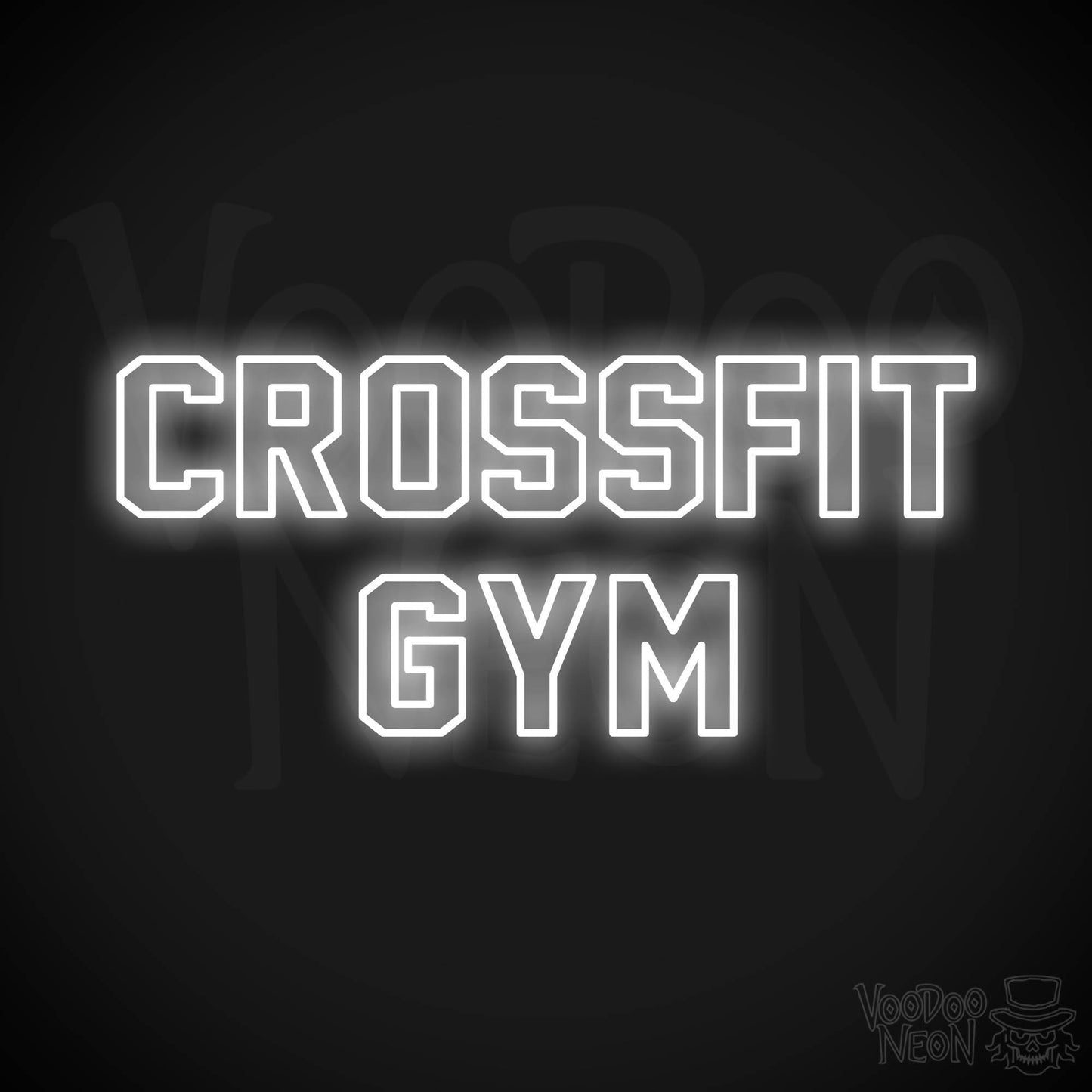 Crossfit Gym LED Neon - White