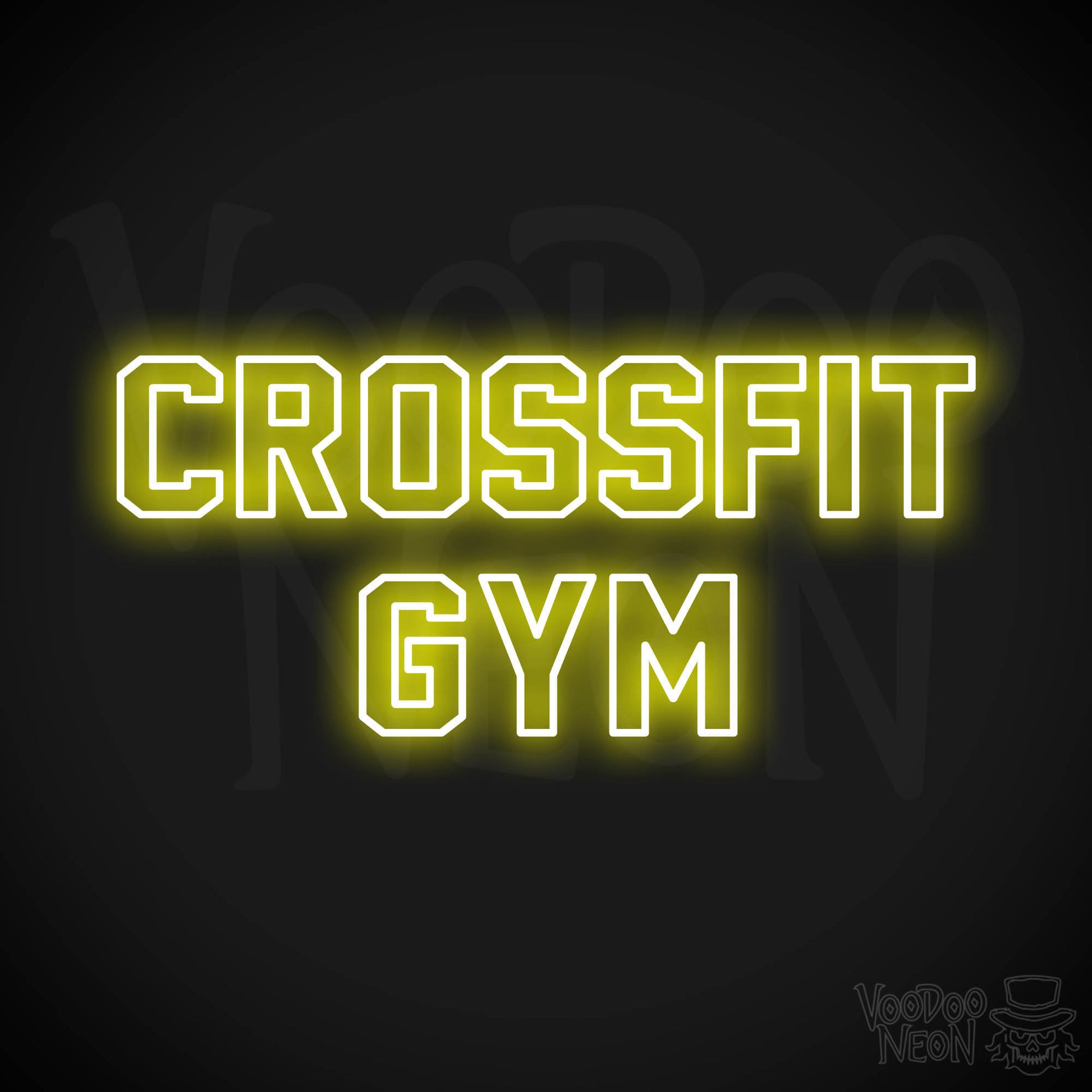 Crossfit Gym LED Neon - Yellow