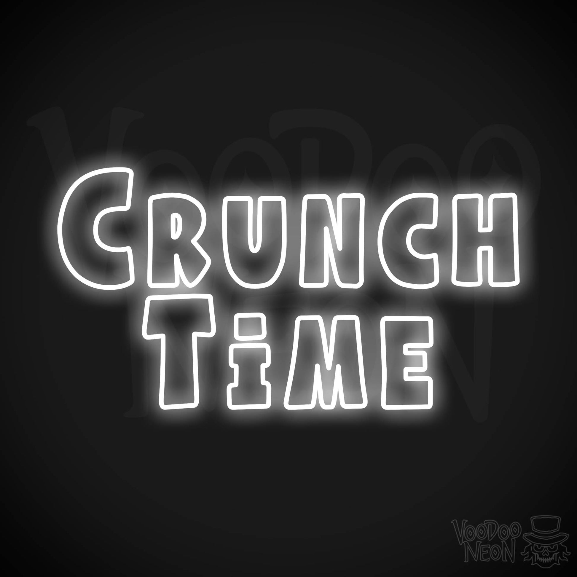 Crunch Time LED Neon - White