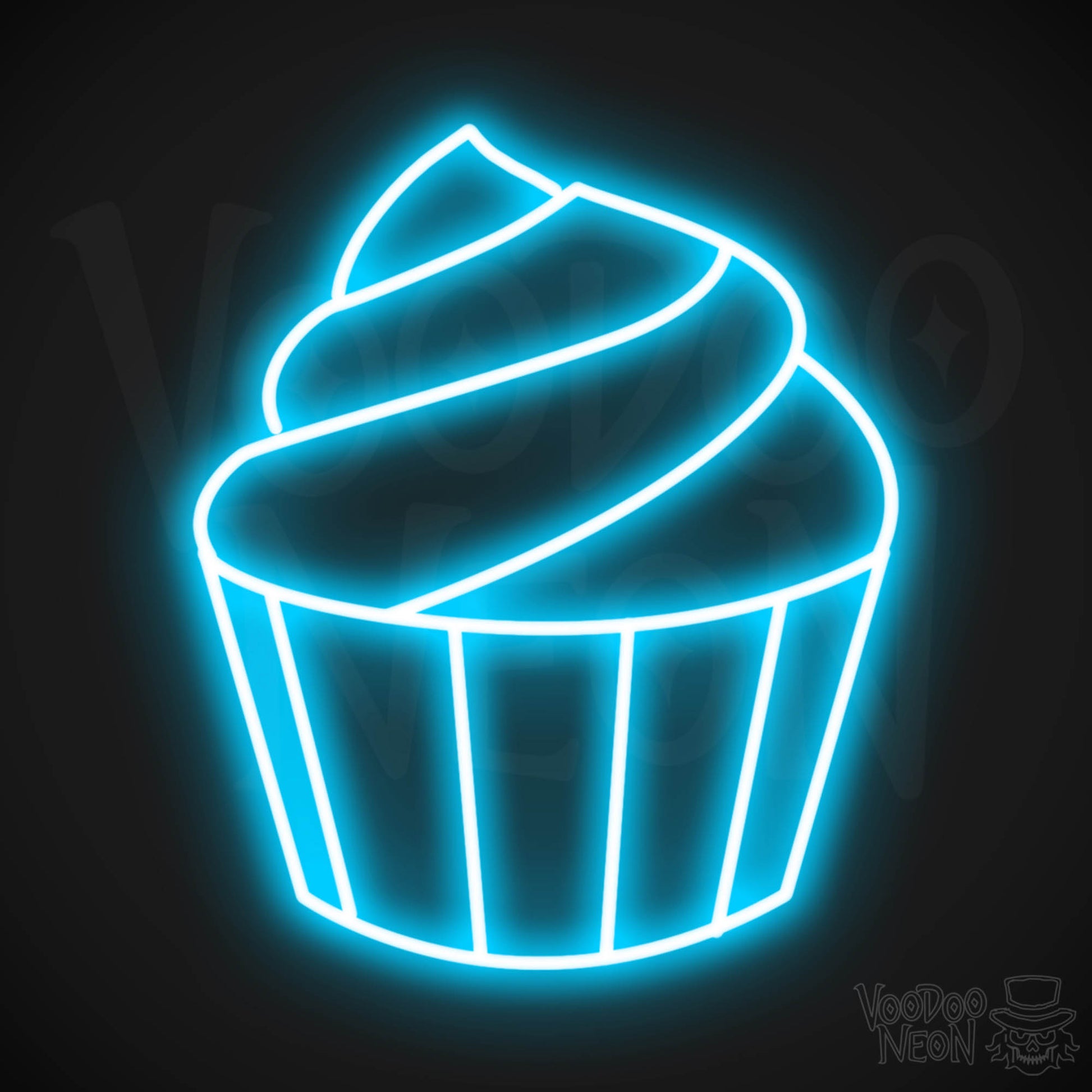 Cupcake LED Neon - Dark Blue