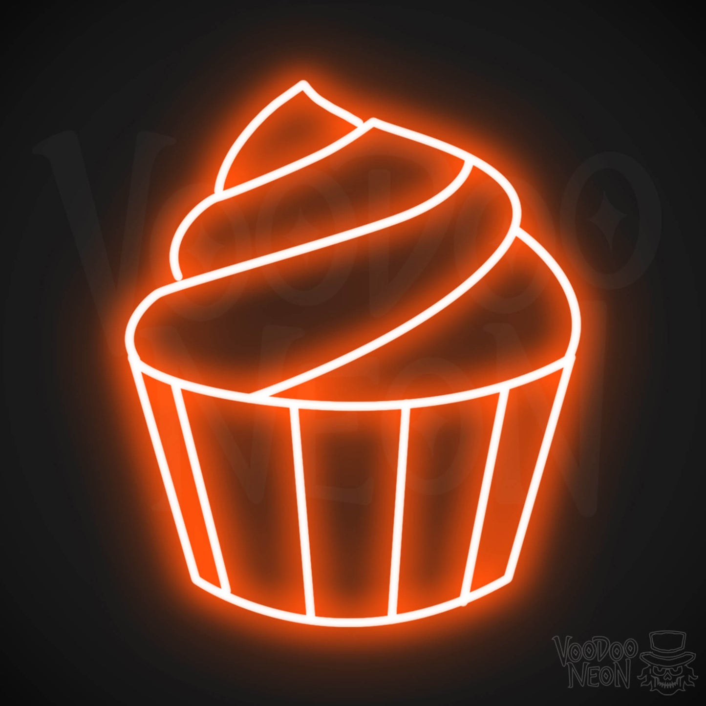 Cupcake LED Neon - Orange