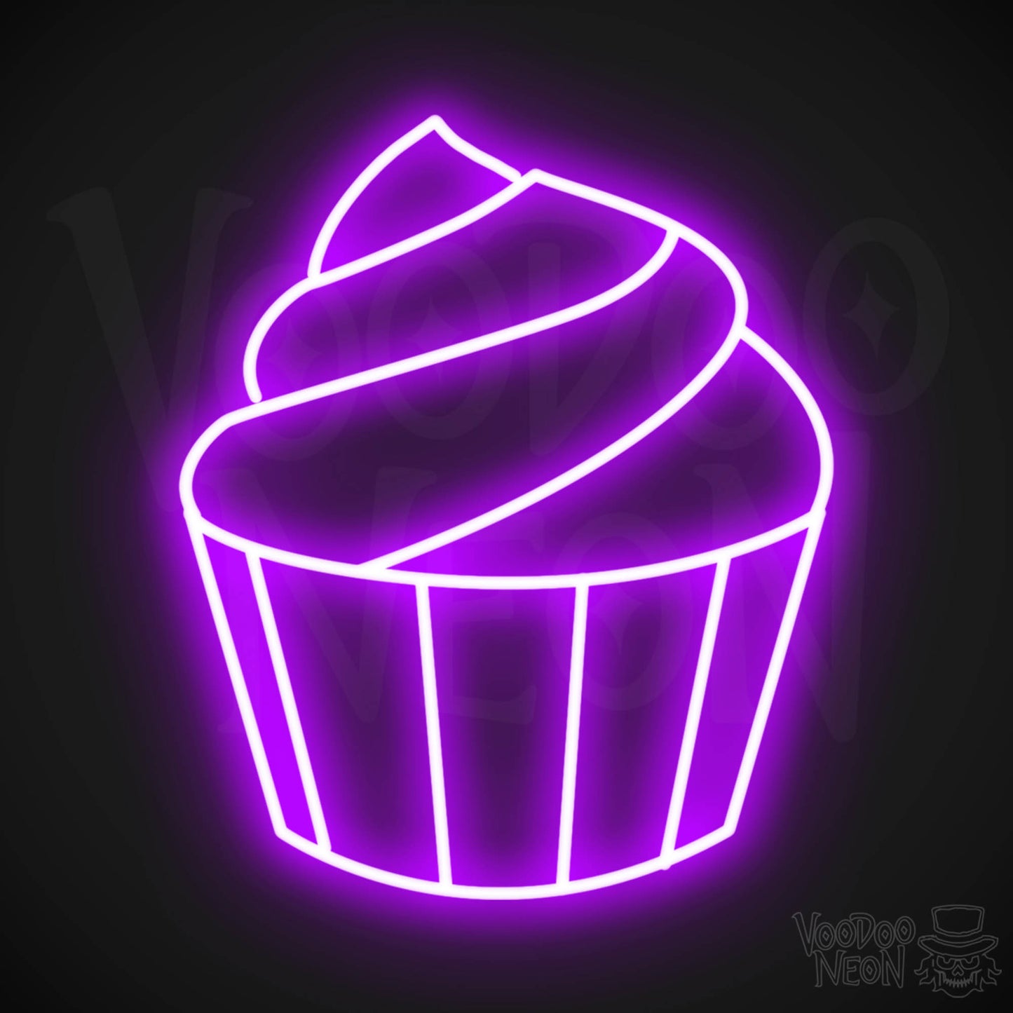 Cupcake LED Neon - Purple