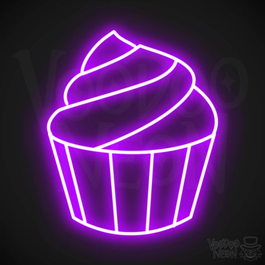 Cupcake LED Neon - Purple