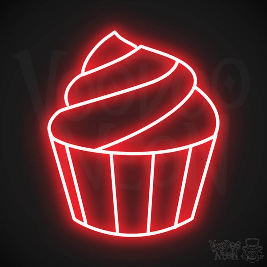 Cupcake LED Neon - Red