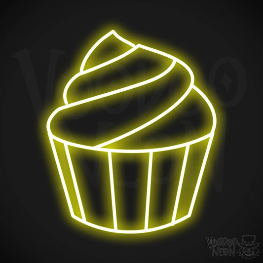 Cupcake LED Neon - Yellow