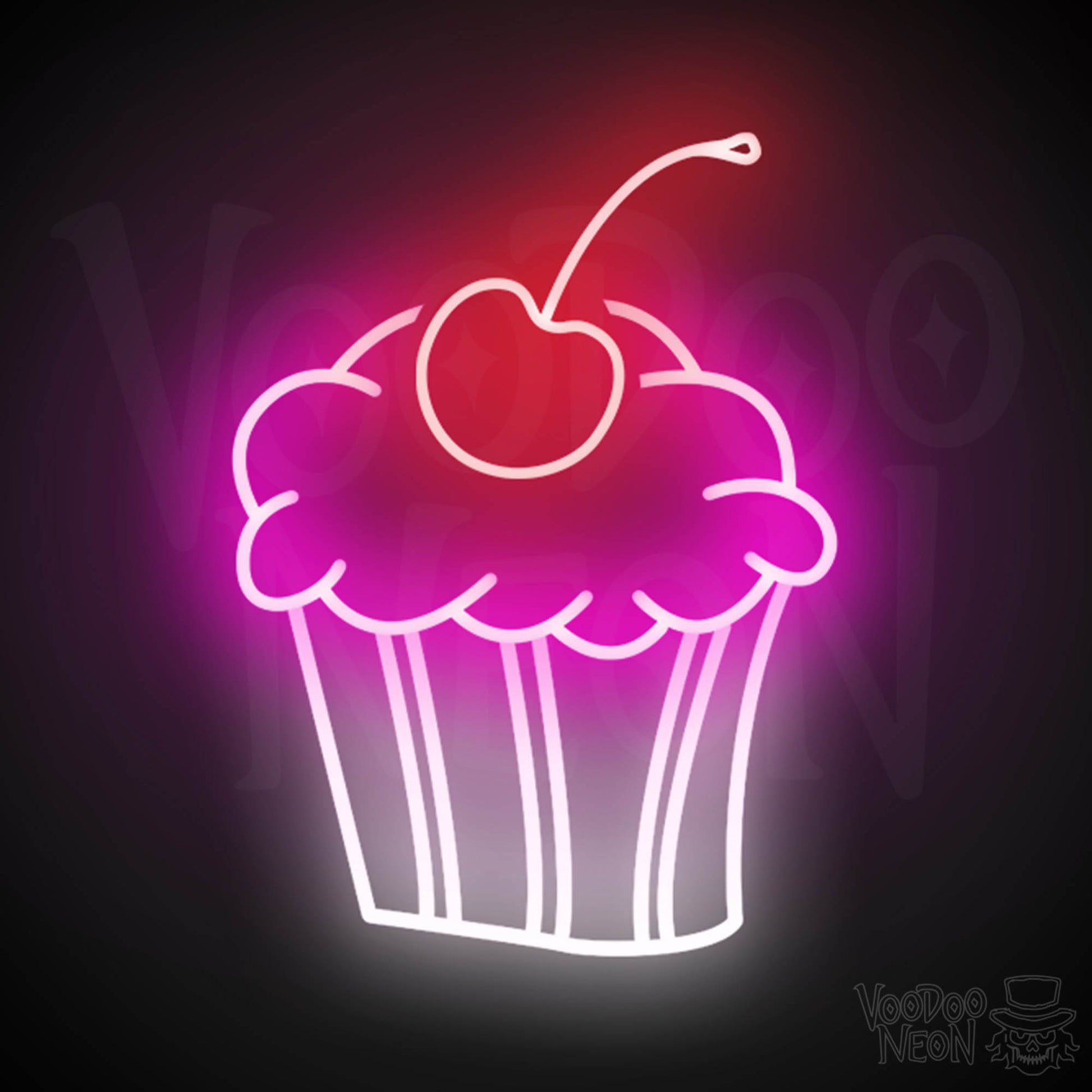 Cupcakes Neon Sign - Neon Cupcakes Sign - Light Up Sign - Wall Art - Color Multi-Color