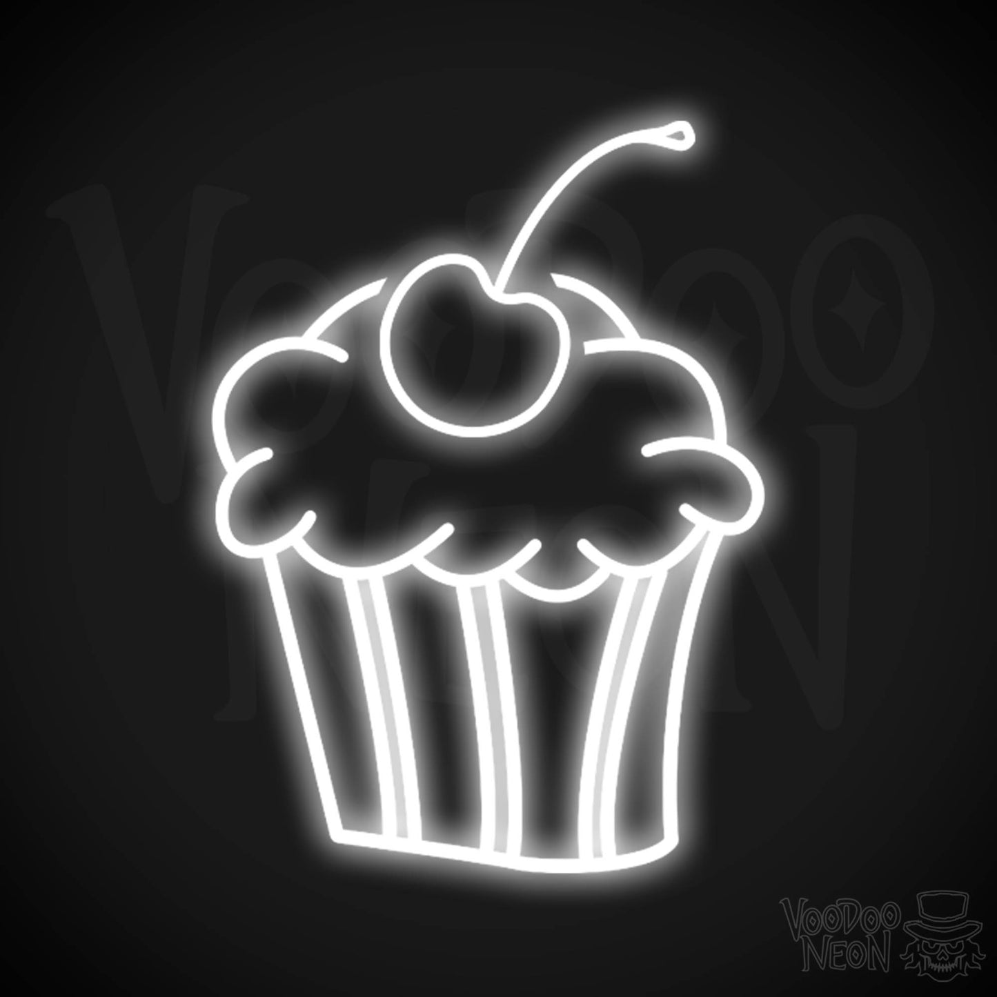 Cupcakes Neon Sign - Neon Cupcakes Sign - Light Up Sign - Wall Art - Color White