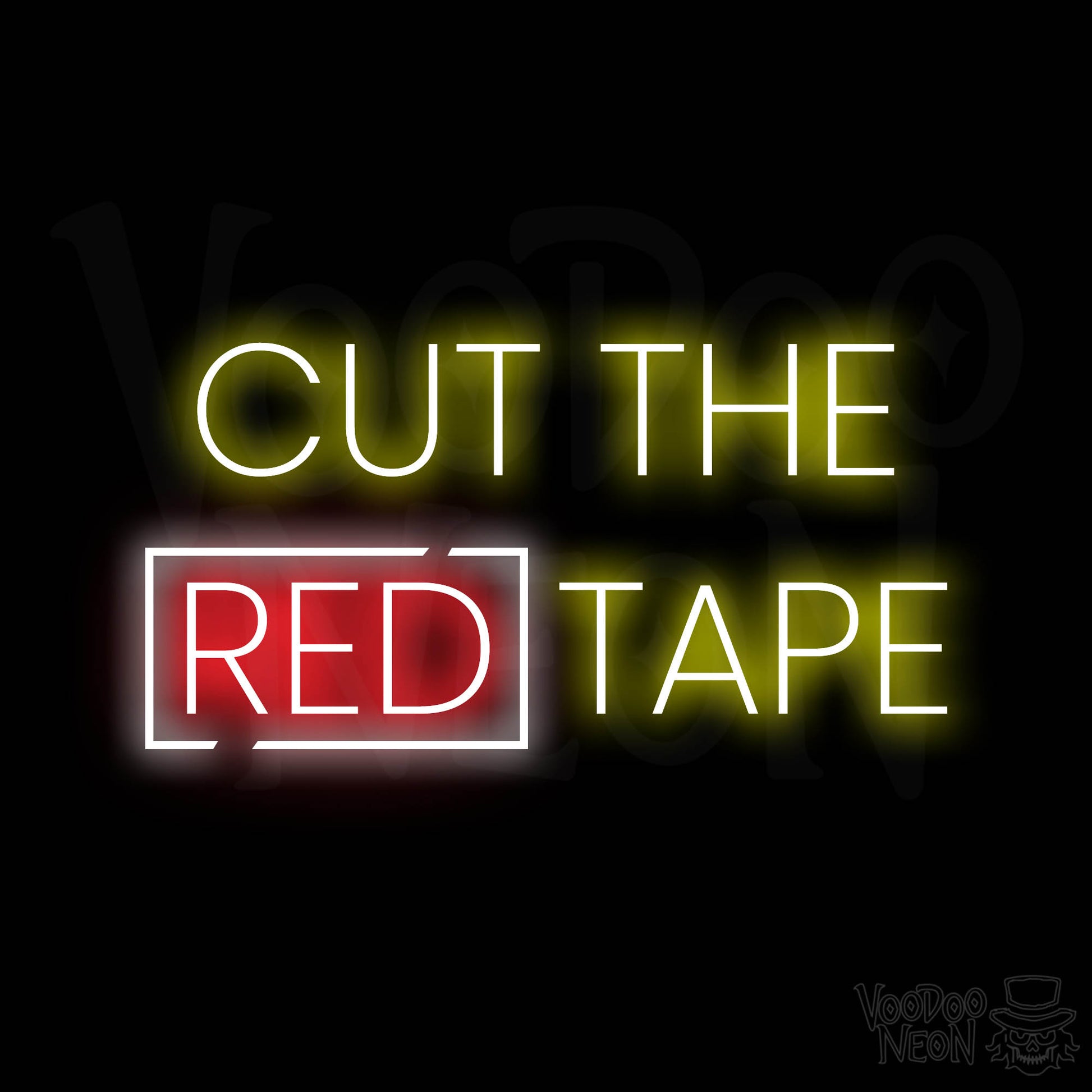 Cut The Red Tape LED Neon - Multi-Color