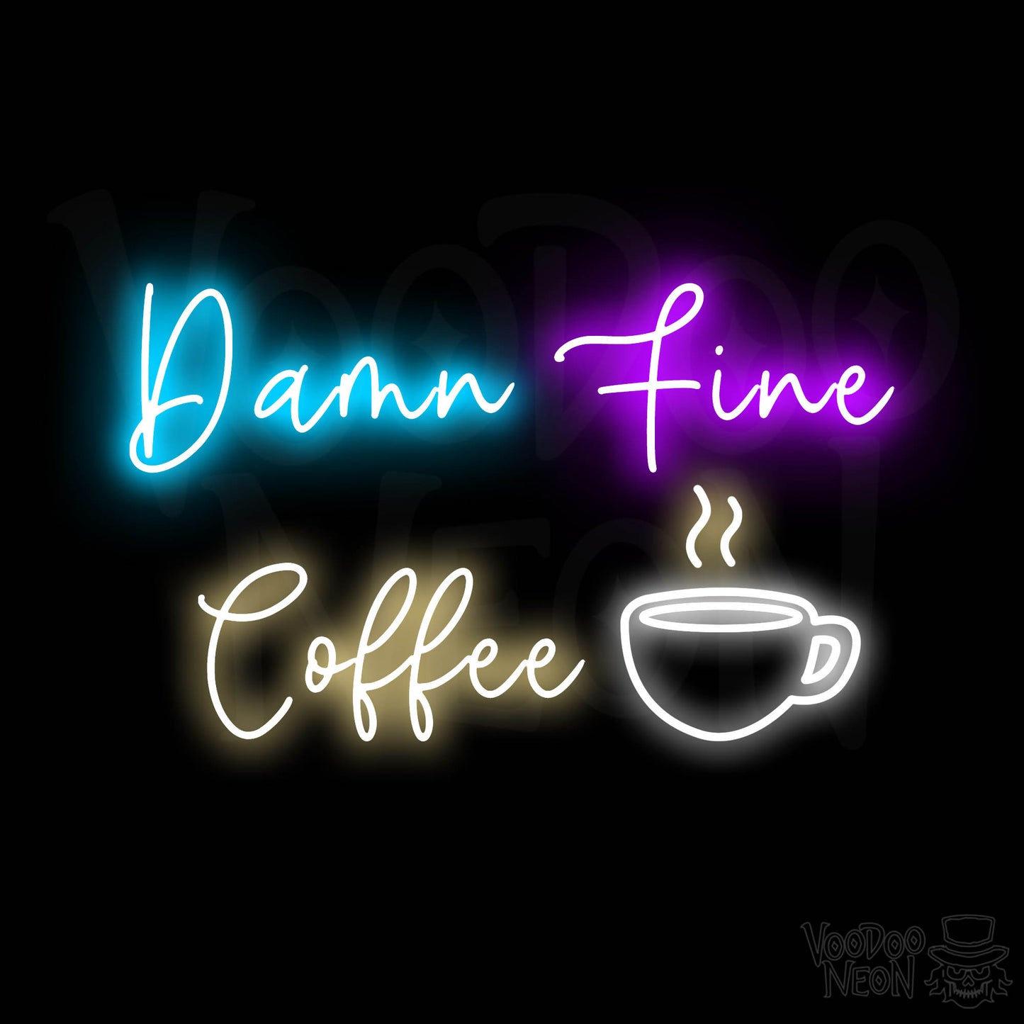 Damn Fine Coffee Neon Sign - Multi-Color