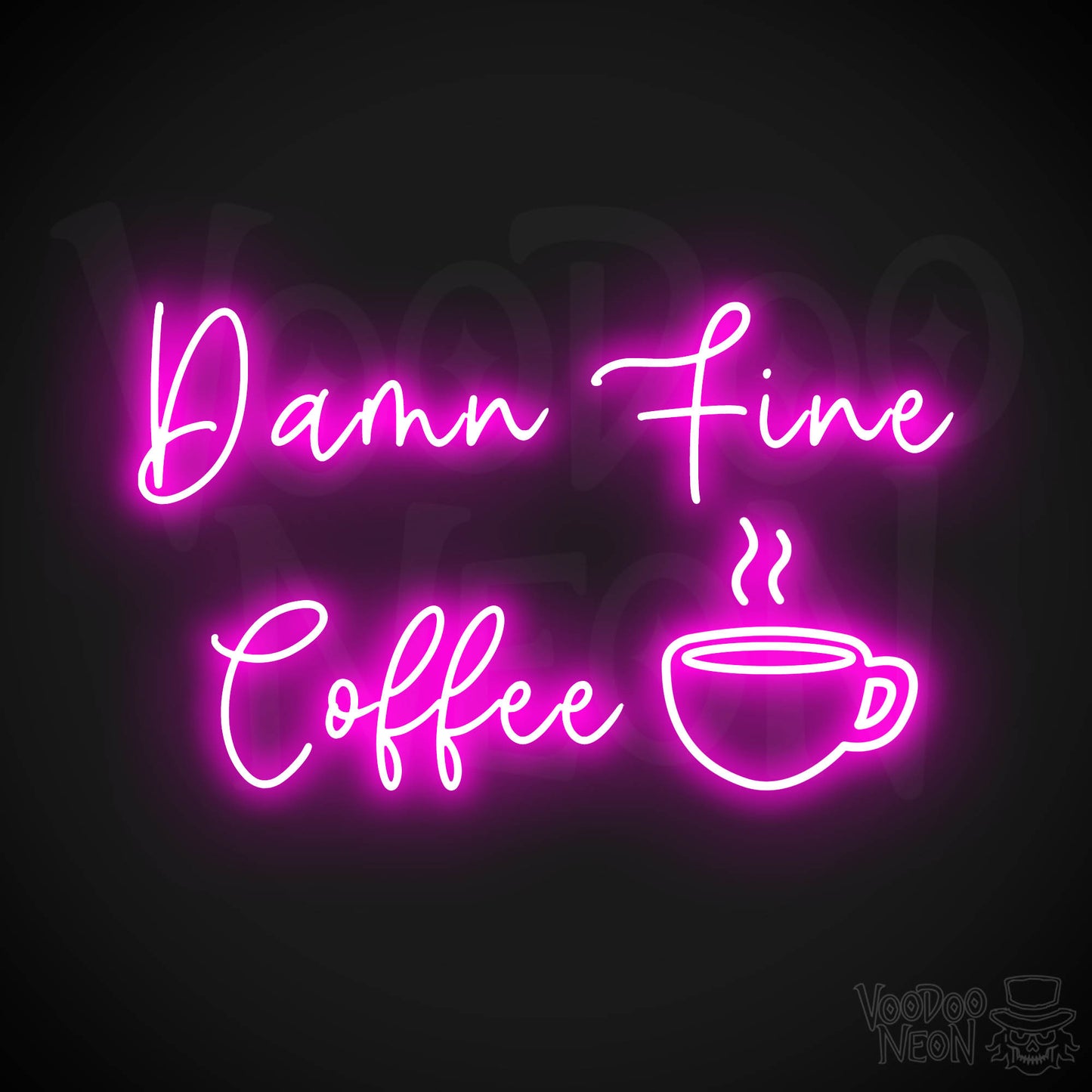 Damn Fine Coffee Neon Sign - Pink