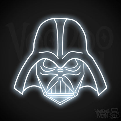 Darth Vader Neon Sign - Neon Darth Vader - Darth Vader LED Light - Color Cool White