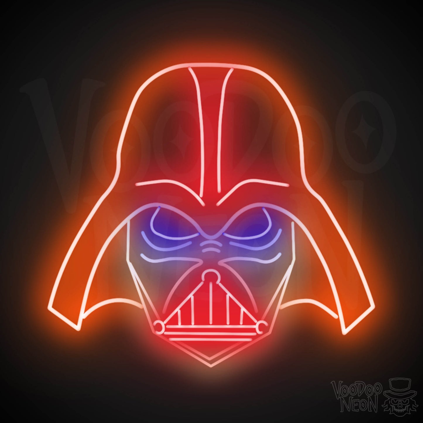 Darth Vader Neon Sign - Neon Darth Vader - Darth Vader LED Light - Color Multi-Color