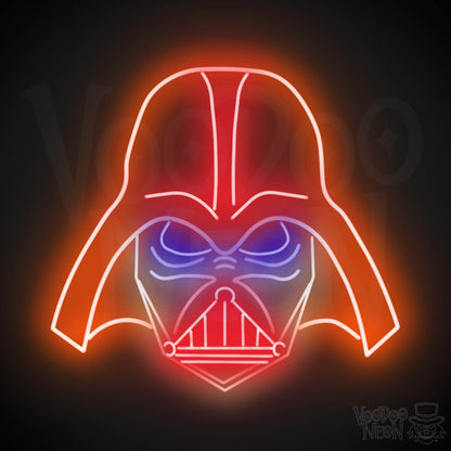 Darth Vader Neon Sign - Neon Darth Vader - Darth Vader LED Light - Color Multi-Color