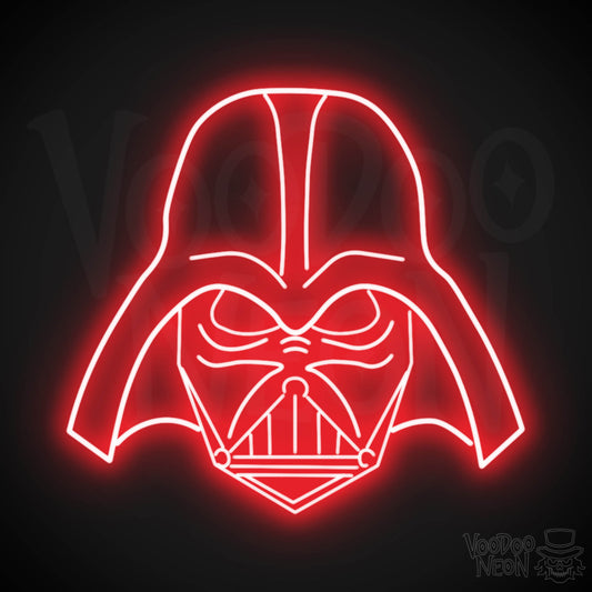 Darth Vader Neon Sign - Neon Darth Vader - Darth Vader LED Light - Color Red