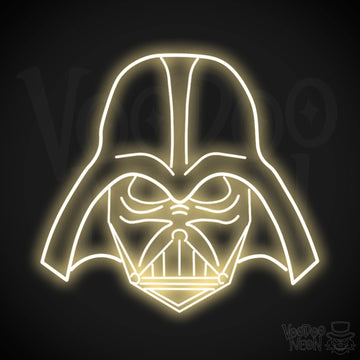 Darth Vader Neon Sign - Neon Darth Vader - Darth Vader LED Light - Color Warm White