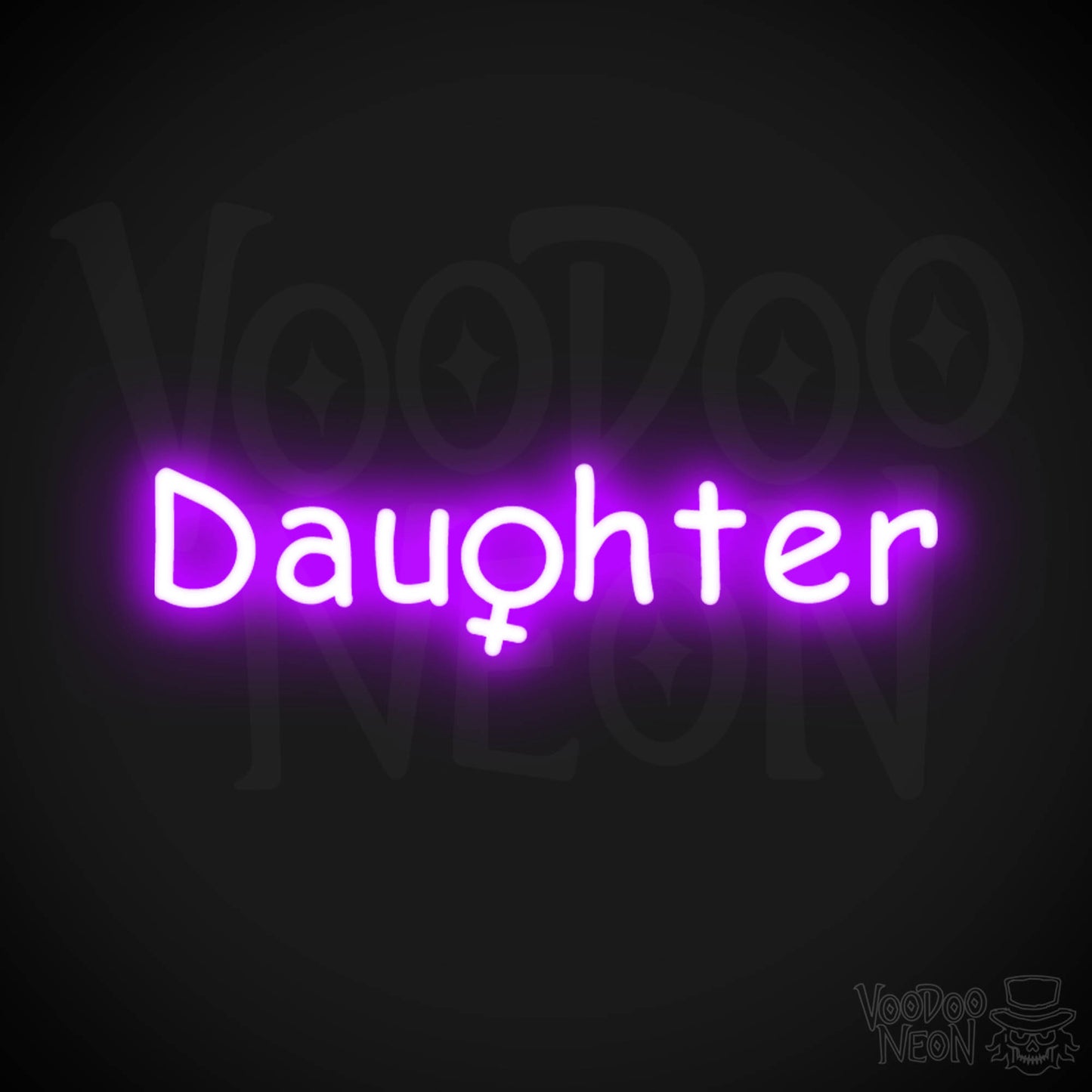 Daughter Neon Sign - Neon Daughter Sign - Kids Bedroom Signs - Color Purple
