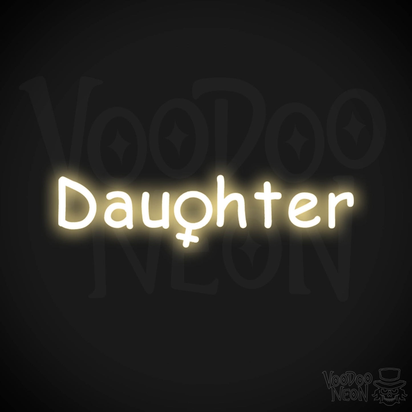 Daughter Neon Sign - Neon Daughter Sign - Kids Bedroom Signs - Color Warm White
