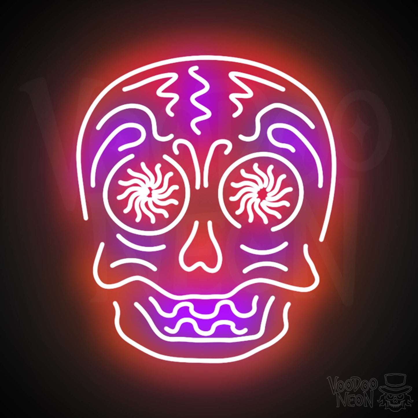 Day Of The Dead Neon Sign - Neon Day Of The Dead Sign - Color Multi-Color