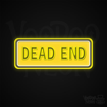 Dead End Neon Sign - Multi-Color - Blackwall
