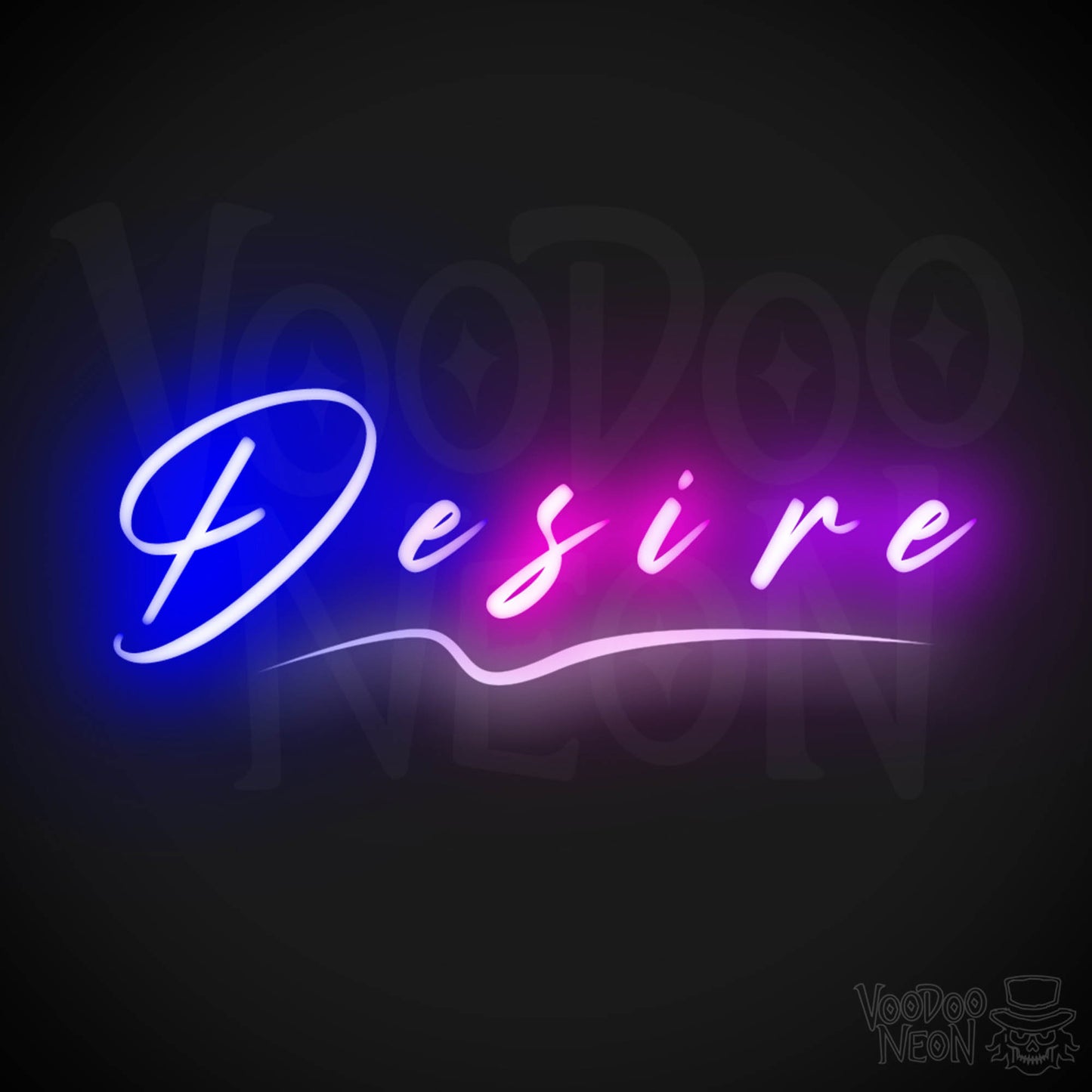 Desire Neon Sign - Neon Desire Sign - Color Multi-Color