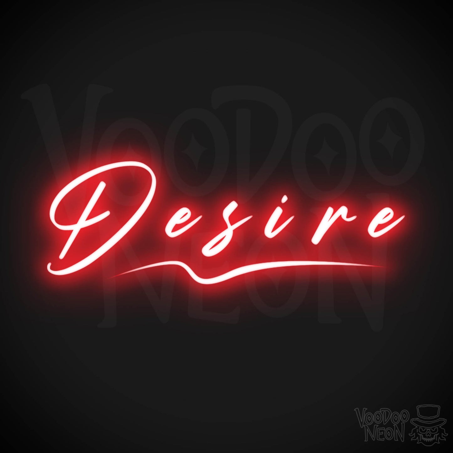 Desire Neon Sign - Neon Desire Sign - Color Red