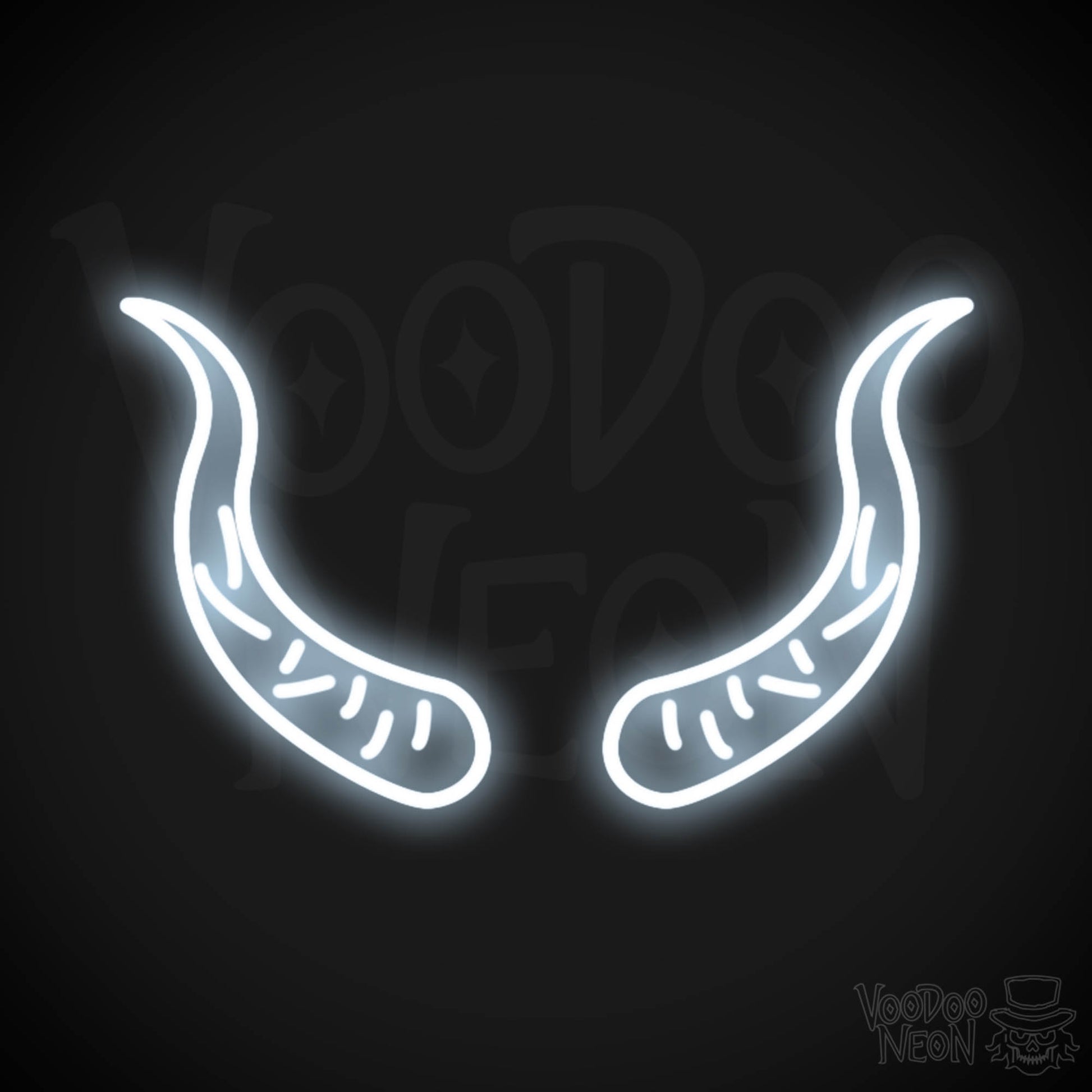 Devil Horns Neon Sign - Neon Devil Horns - LED Neon Wall Art - Color Cool White