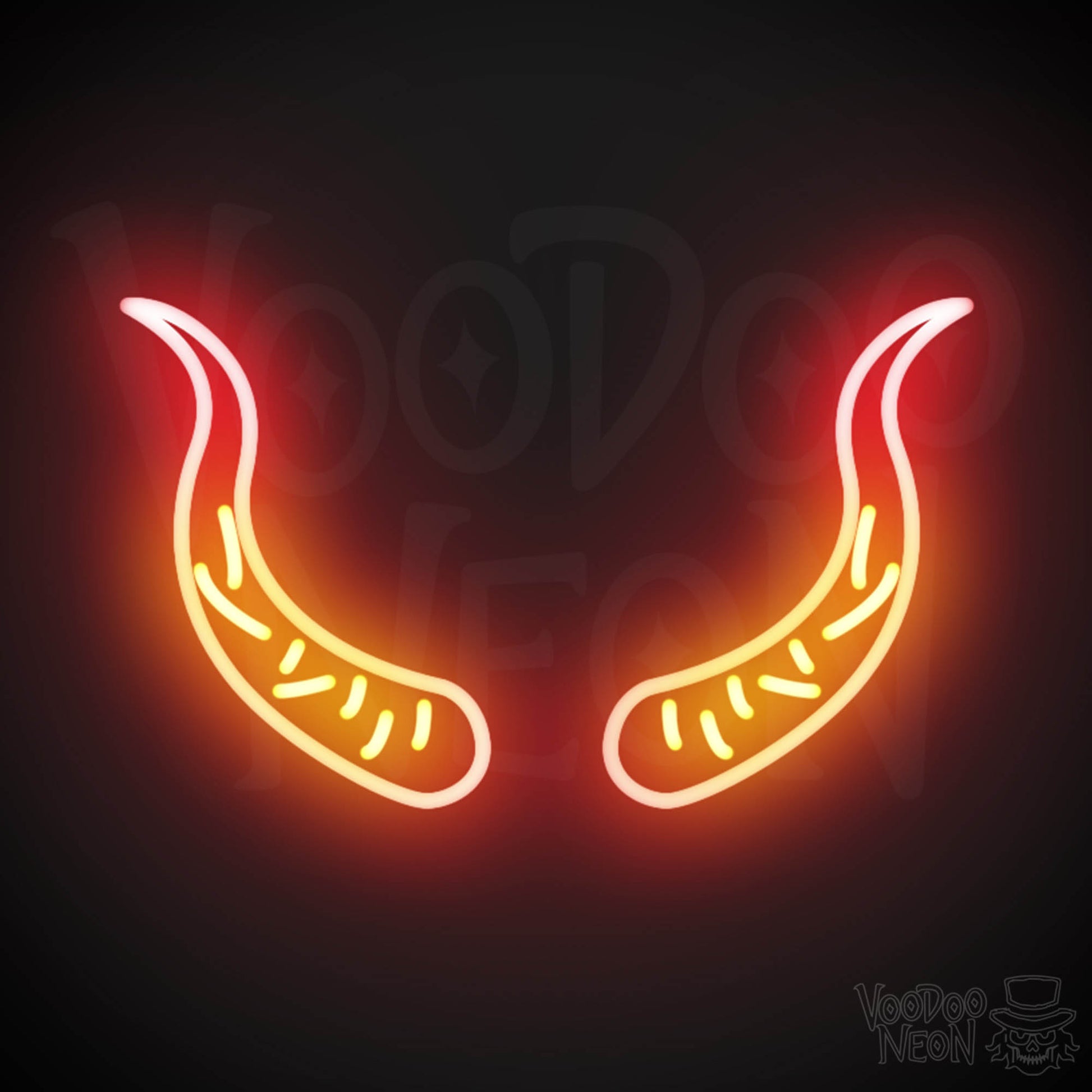 Devil Horns Neon Sign - Neon Devil Horns - LED Neon Wall Art - Color Multi-Color