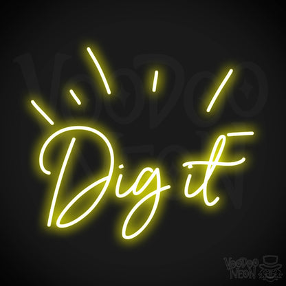 Dig It LED Neon - Yellow