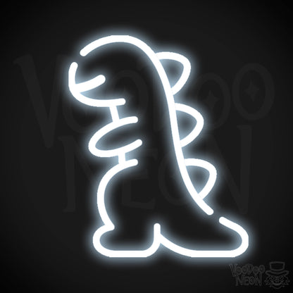 Dinosaur Neon Sign - Neon Dinosaur Sign - LED Wall Art - Color Cool White