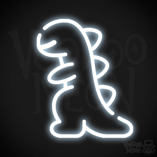 Dinosaur Neon Sign - Neon Dinosaur Sign - LED Wall Art - Color Cool White