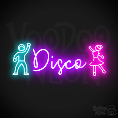 Disco Neon Sign - LED Neon Wall Art - Color Multi-Color